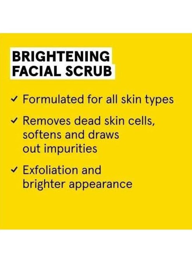 Acure - Brightening Facial Scrub, Exfoliating Facial Pore Cleansing Scrub, Paraben Free, Unclog Pores, Natural Glow & Rejuvenates Skin（4.FL.OZ./118ml) - Image 1