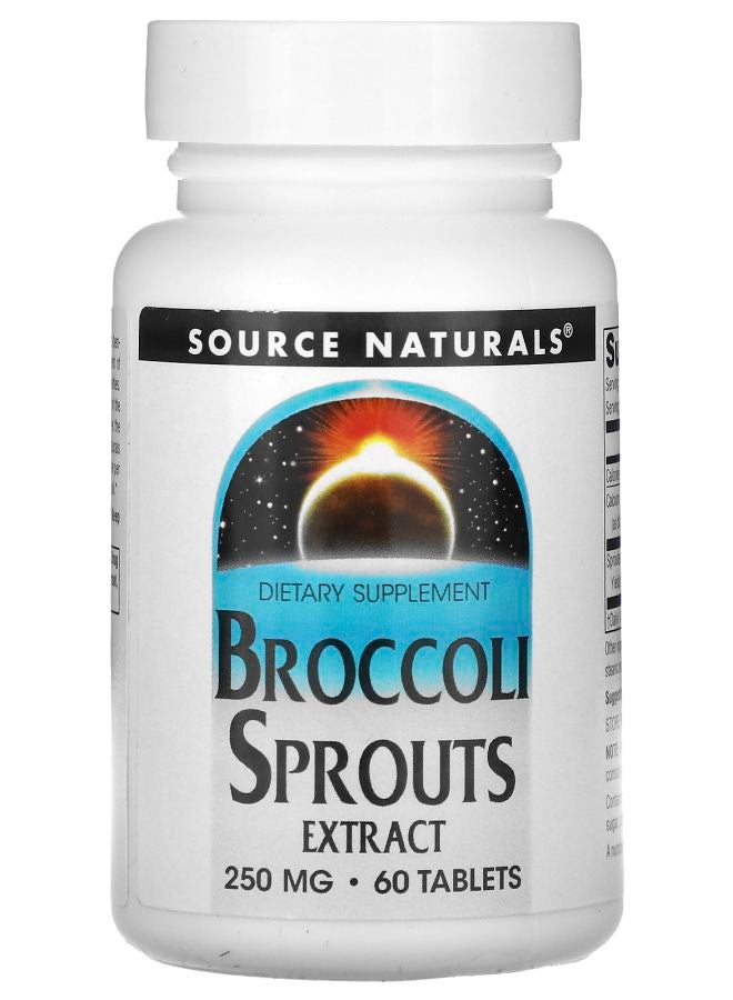 Broccoli Sprouts Extract 250 mg 60 Tablets (125 mg per Tablet)