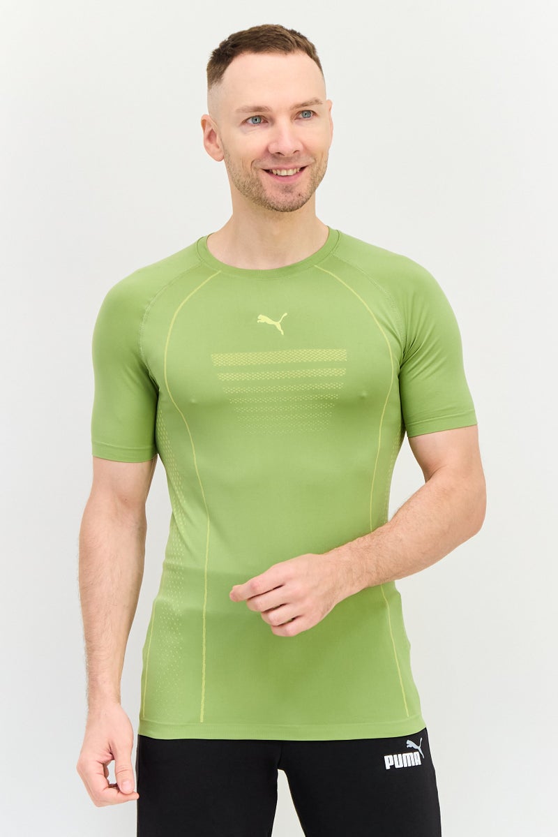 Puma x One8 Men Sportswear Fit Short Sleeve Training T-Shirt, Olive - Image 1