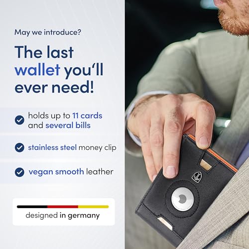 TRAVANDO AirTag* Wallet Mens Wallet with Money Clip Air Tag Wallet Card Holder RFID Blocking Bifold Gifts for Men - Image 3