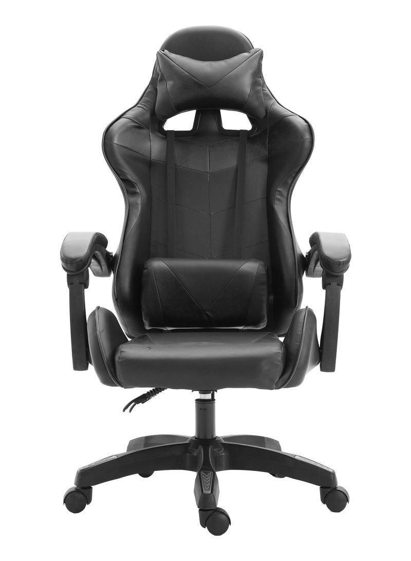 Funz Gaming Chair Office Chair Ergonomic High Back Gaming Chairs Reclining & Height Adjustable Computer Chair with Neck and Lumbar Support Comfortable Chairs Black  - Image 1