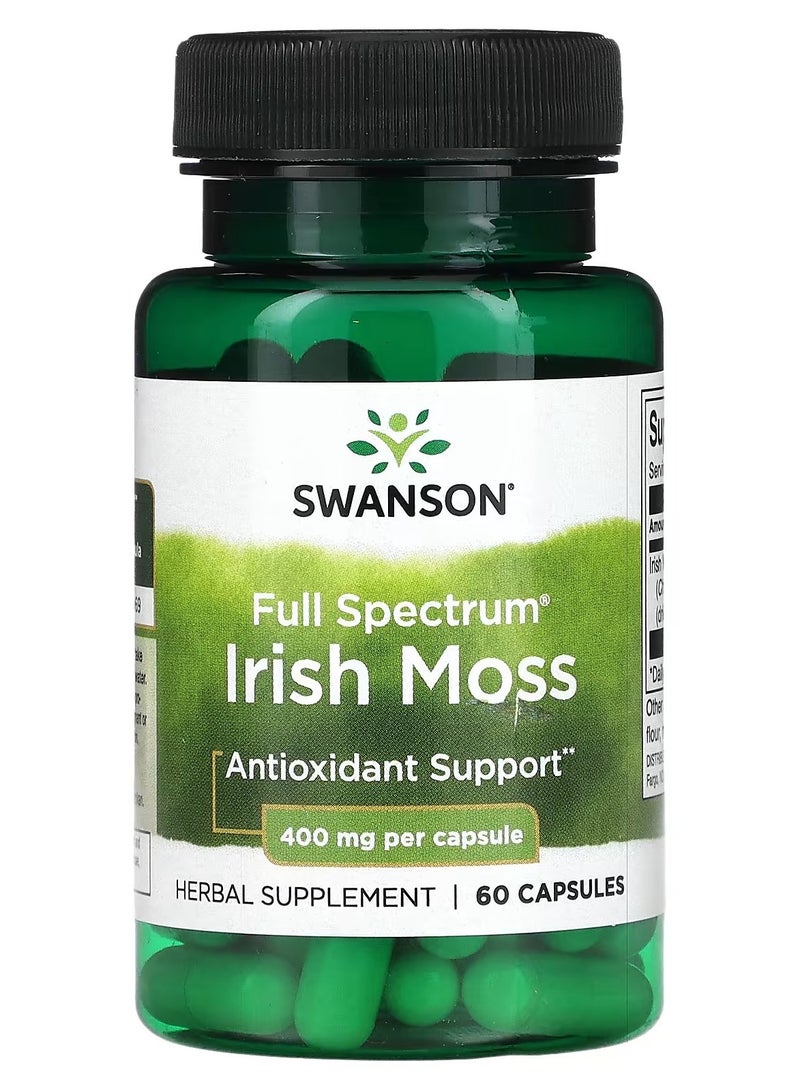 Swanson, Full Spectrum Irish Moss, 400 mg, 60 Capsules