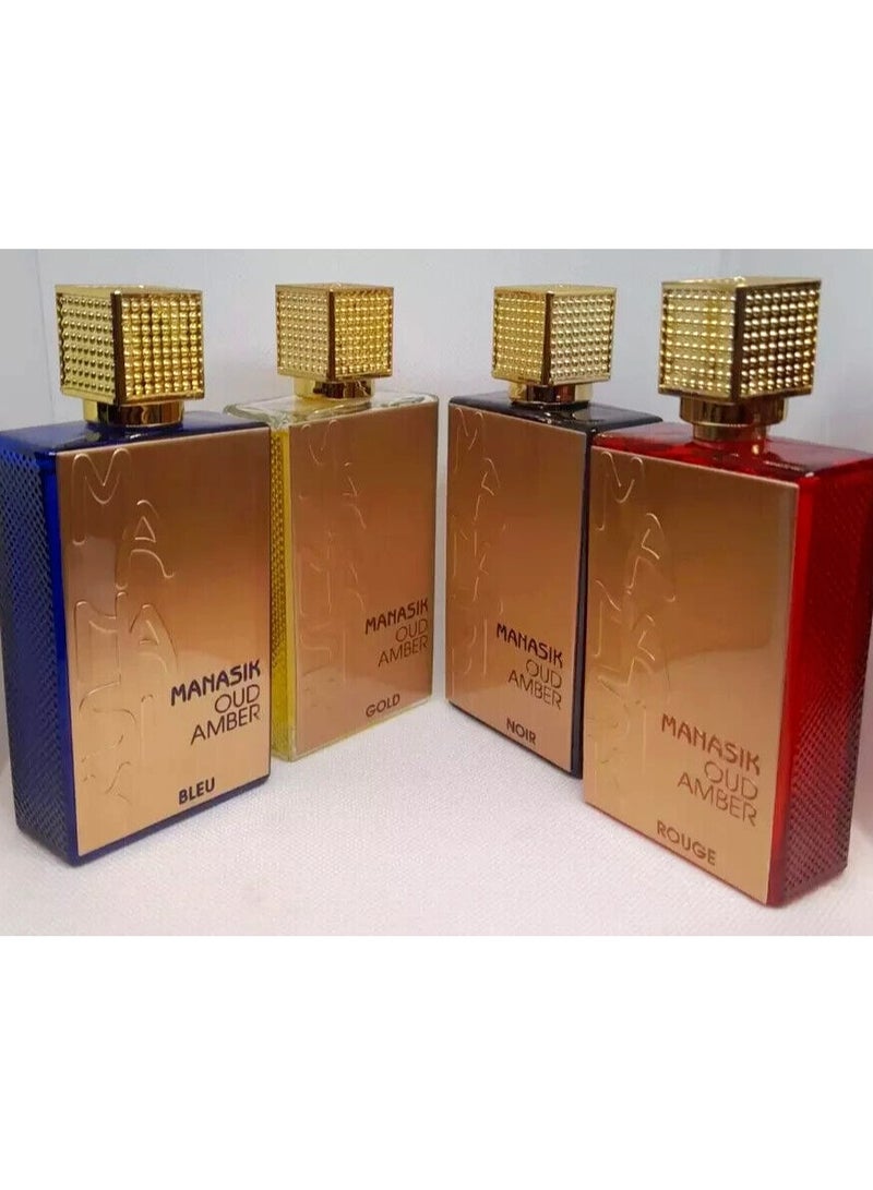 مناسك مجموعة عطور مناسك عود عنبر 4 × 100 مل - Image 1