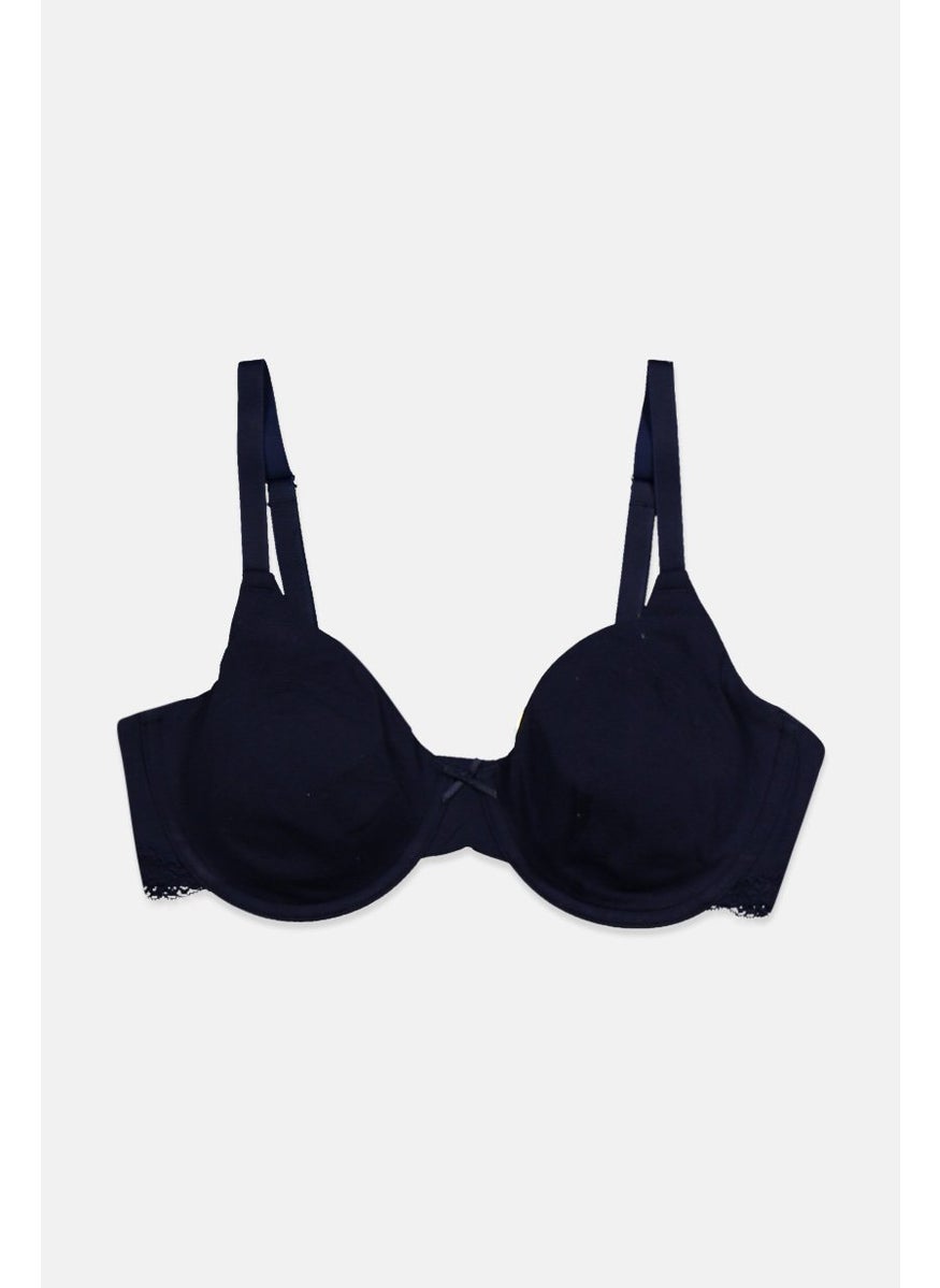 Tchibo Women Underwired Non Padded Bra, Navy  - Image 1