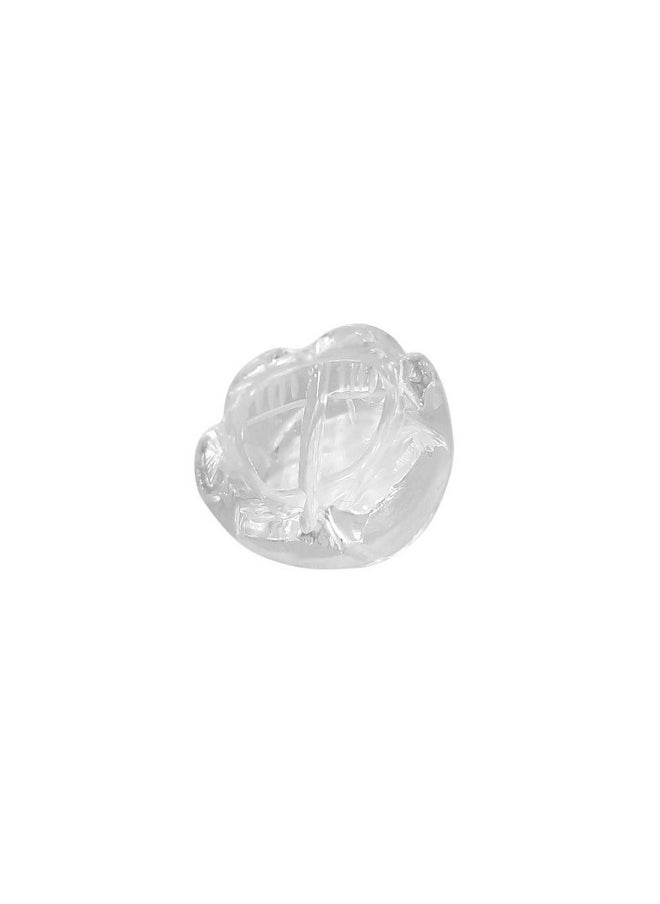 Shubhanjali، كريستال شفاف طبيعي Sri Laxmi Charan Paduka، كريستال Sphatik Charan Paduka، شكل إله هندوسي من حجر الكريستال الطبيعي (شفاف)  - Image 1