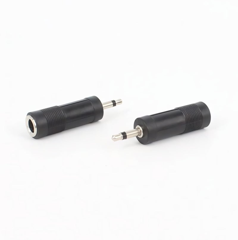 KNEUTRIX 3.5mm to 6.35mm Adapter Converter (5 Pieces) 3.5mm Mono 1/8 inch Audio Male to 6.35mm 1/4 inch Female Mic Plug Adapter Jack - Image 3