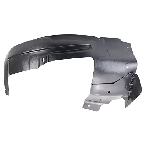 TRQ Front Right Rearward Inner Fender Liner Black Passenger Side Compatible with 2008-2015 Cadillac CTS GM1249199 - Image 1