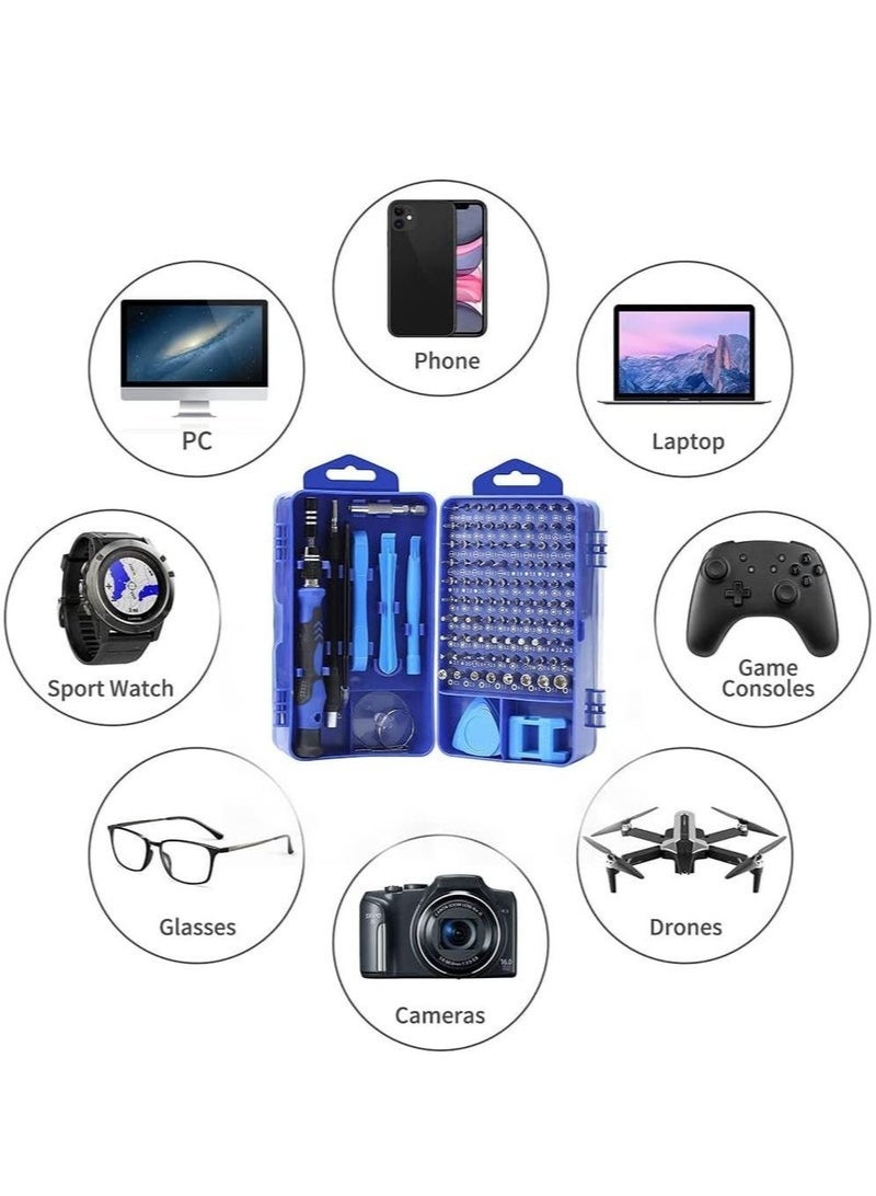 Precision Screwdriver Set 115 in 1 Repair Tools Kit with Magnetic Driver Kit,Electronics Precision Screwdriver Set with Portable Bag for Repair Computer, Cell Phone, PC, iPhone,Tablets (Blue) - Image 5