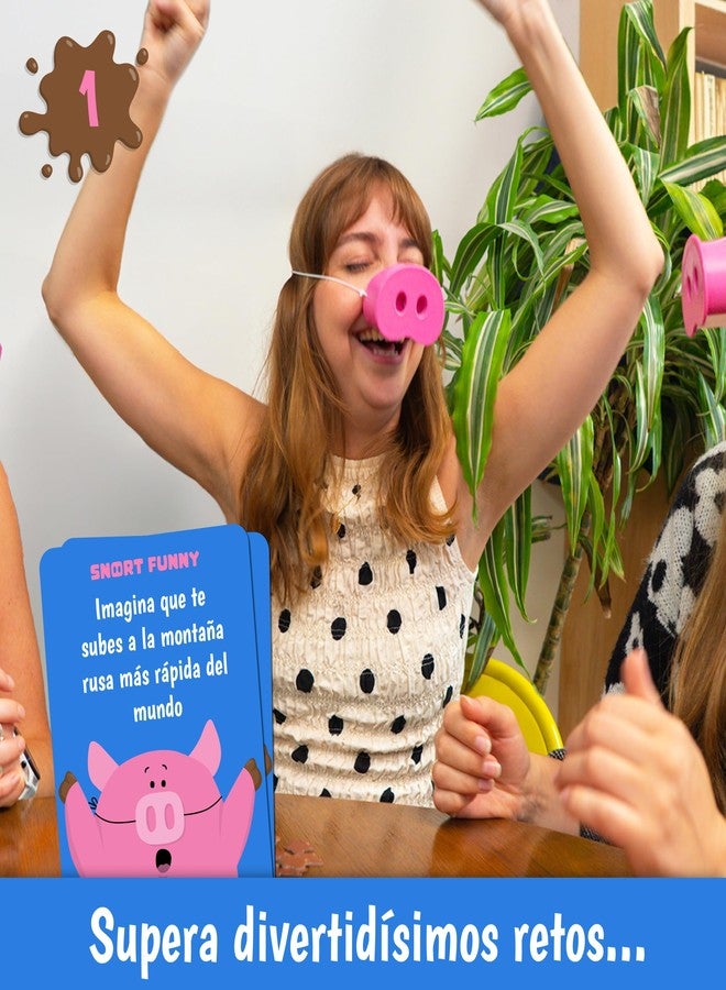 Lucky Egg Snort Funny, Juego Oinkredible de Retos para Familia y Adultos - Image 5