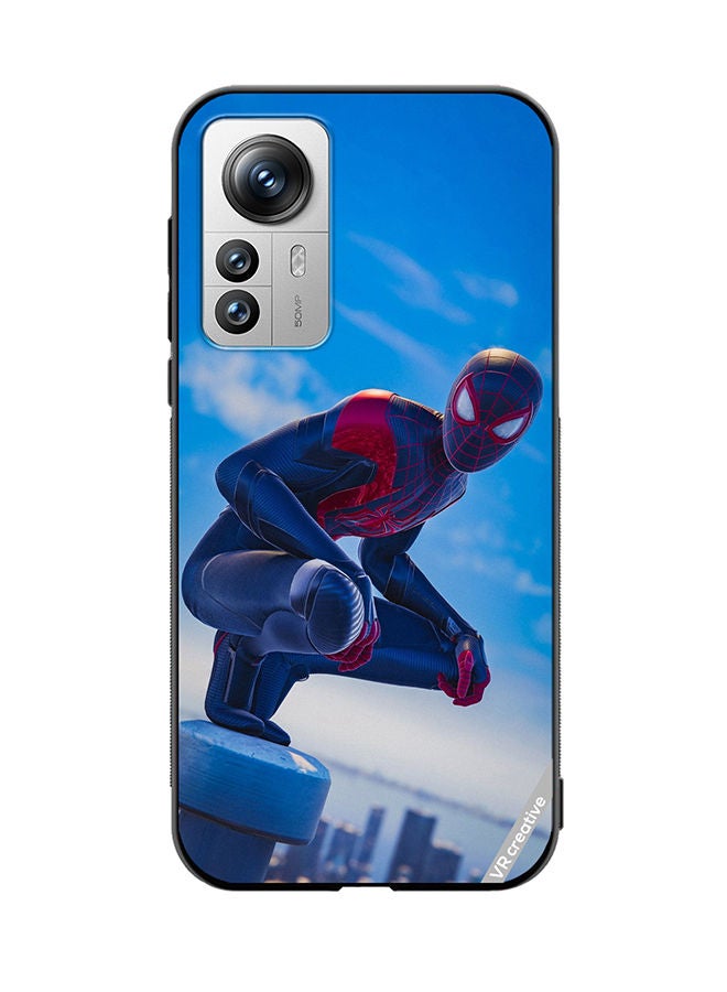 VR CREATIVE Protective Case Cover For Xiaomi 12 Pro Spiderman Design Multicolour - Image 1