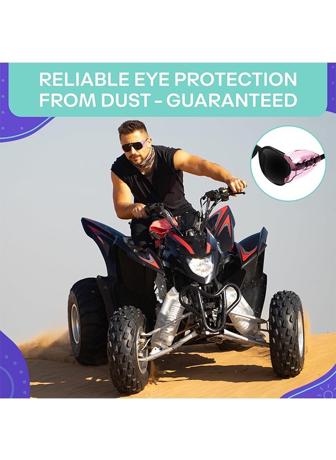 Generic - 2 Pairs Eye Glass Side Safety Shields, Safety Glasses Side Shields for Prescription Glasses Protective Eyewear Clear Protective Eye Glasses Side Shield (Clear) - Image 1