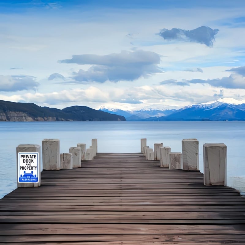 Enjoyist 2-Pack Private Dock No Trespassing Sign - Image 4