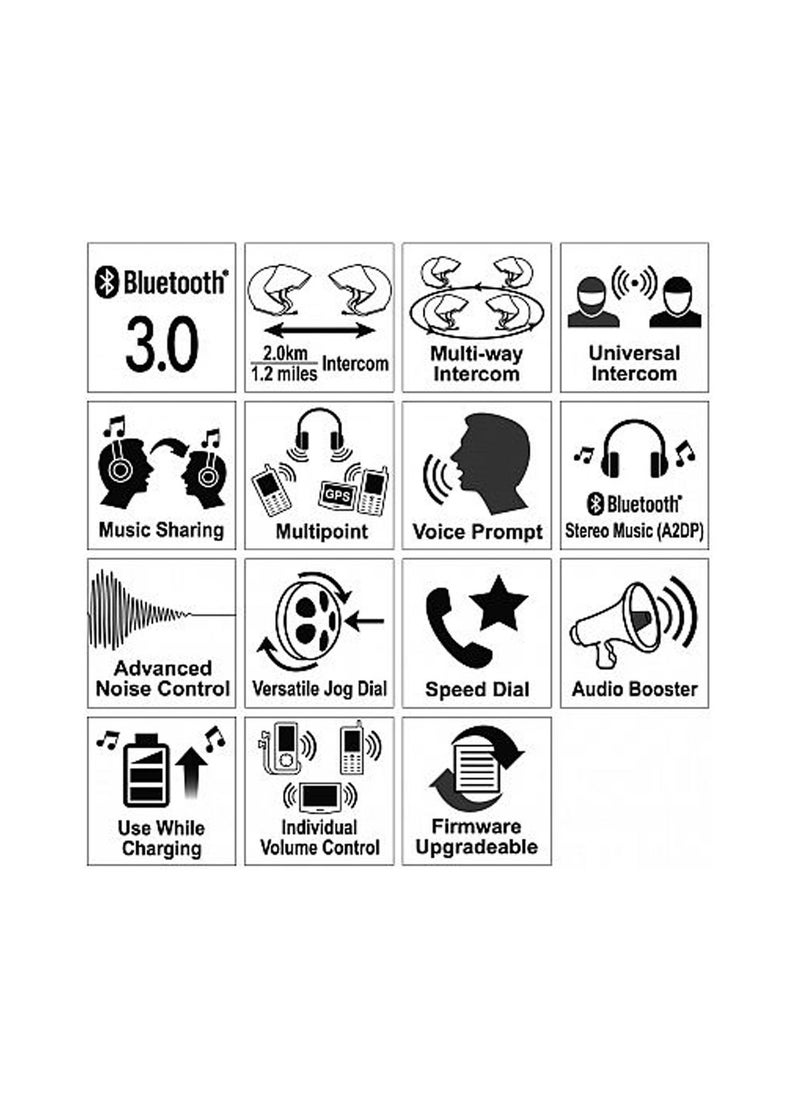 Sena - Sena SMH5 With Universal Microphone Kit Dual Pack Intercom - Image 1