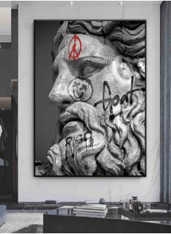 Graffiti Statue Poster Prints Cupid David Sculpture Canvas Painting Funny Graffiti Pictures Creative Wall Paintings Decoration