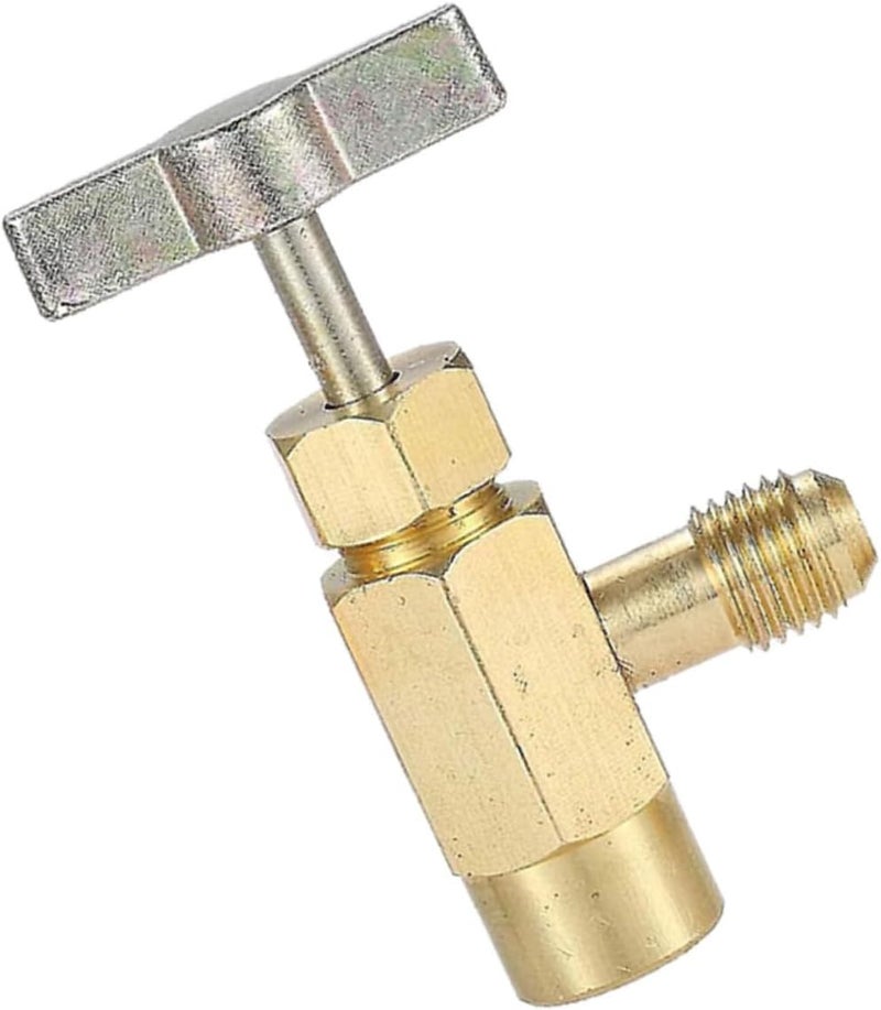 JECOMPRIS 5pcs Self-Sealing Can Tap Safety Check Valve Refrigerant Connector for Easy Refrigeration Tasks Compatible Thread and SAE External Thread - Image 5