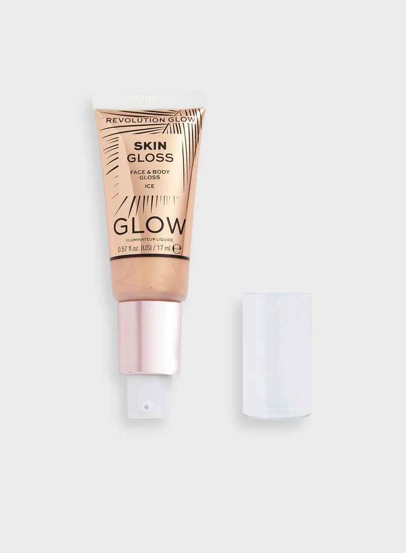 REVOLUTION Revolution Glow Face & Body Gloss Ice