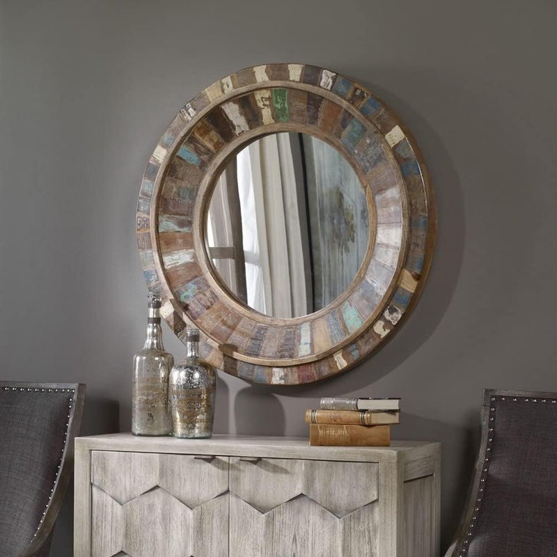 Uttermost Jeremiah  32 inch Round Mirror - Image 3