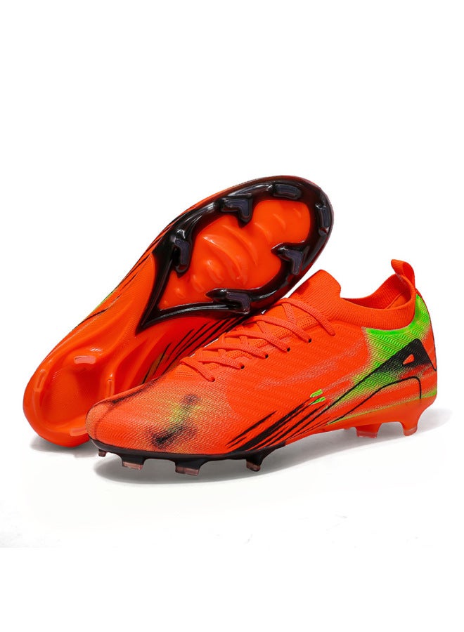 Jx603ag Long Nails Orange Mbappe Assassin 16 New Style Football Shoes Boys Children Primary School Pupils Teenagers Spike Fg Broken Nail Tf Training Shoes
