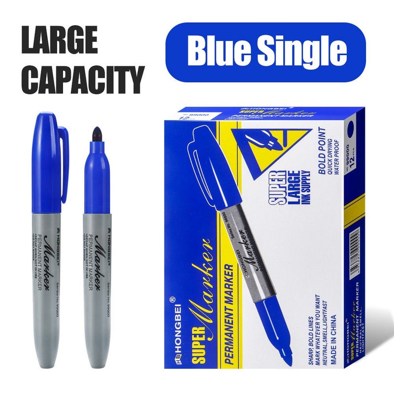 Large Capacity Oil Based Markers In Red With 5mm Line Width Fast Drying Waterproof - Image 4
