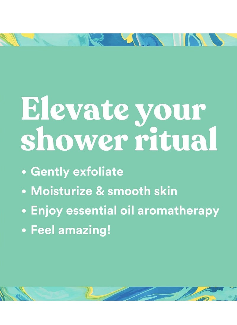 Asutra ASUTRA Dead Sea Salt Essential Oil Body Scrub Exfoliator (Invigorating Eucalyptus), 16 oz - Ultra Hydrating, Gentle, & Moisturizing - Coconut, Eucalyptus, and Marjoram Oils  - Image 3
