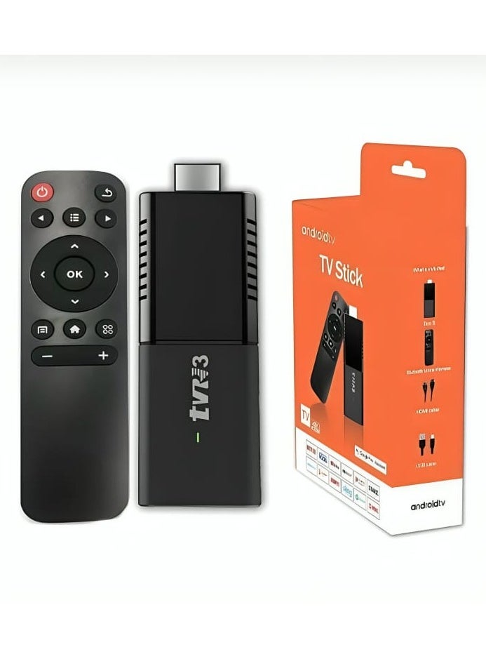 Android - Android TV Stick with Remote Control 4K Resolution Ultra HD Streaming Device Bluetooth Streaming Media Player Web and Home Media and Internet Set Top TV Stick 8GB Memory and 1 GB Ram - Image 1