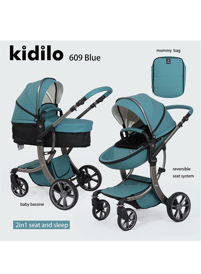 كيديليو عربة أطفال قابلة للتحويل 3 في 1 مع وضع سرير الأطفال - Image 1