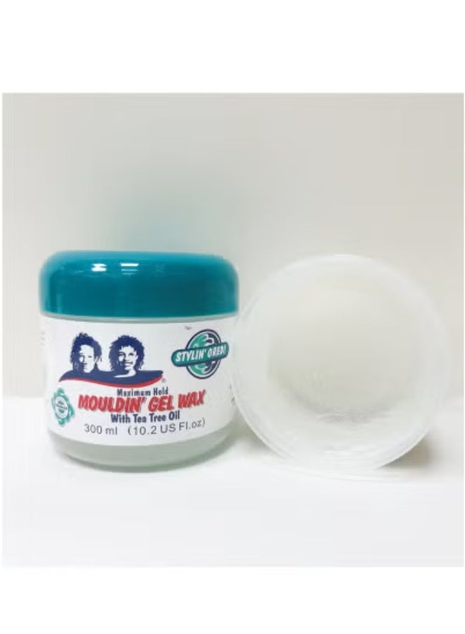 STYLIN'OREDI 2 Bottles of Dredz Mouldin Gel Wax, Olive Hair Care Professional Styling Wax 300ml - Image 2