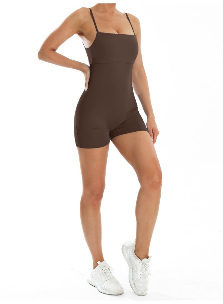 general Backless Sport Jumpsuits Short Gym Bodysuits Sportswear - Image 2