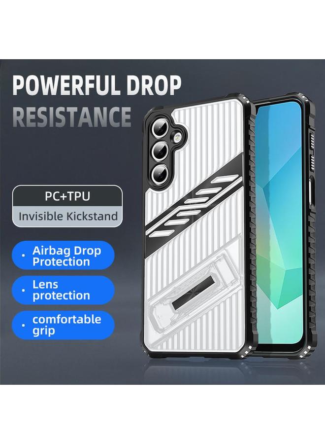 erorex Case For Samsung Galaxy A16 Plating Holder PC Hybrid TPU Phone Case - Image 2