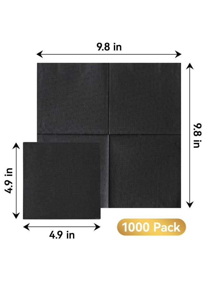 Vplus 1000 Pack tail Napkins, Elegant Beverage Napkins, 3-Ply Disposable Paper Napkins 4.9 * 4.9 inch, Perfect for Restaurant, Bar, Party, Wedding, Dessert Napkins - Image 2