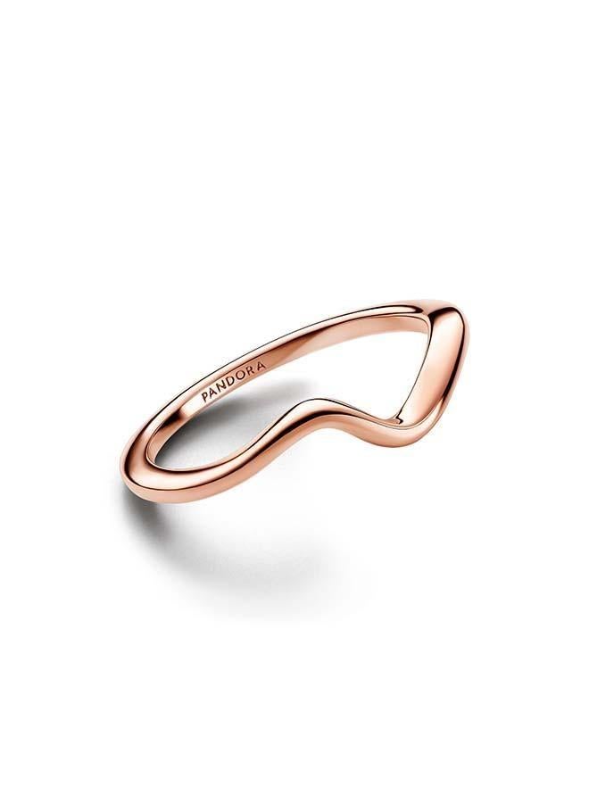 PANDORA Polished Wave Ring - Image 2