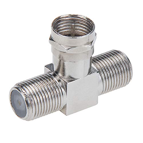 RFAdapter 3-Way Coaxial Cable Splitter - 3-Pack F Type RG6 Male to 2 F Female Adapter for TV, VCR, Antenna, Satellite - Image 3