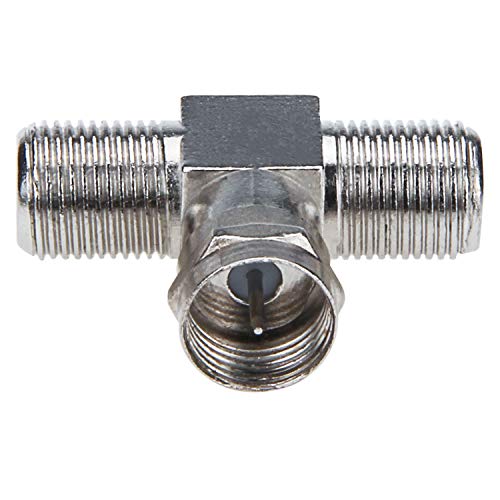 RFAdapter 3-Way Coaxial Cable Splitter - 3-Pack F Type RG6 Male to 2 F Female Adapter for TV, VCR, Antenna, Satellite - Image 4