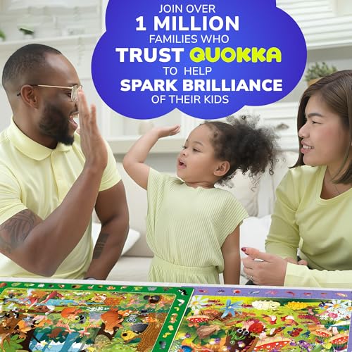 QUOKKA 100 Piece Puzzles for Kids Ages 46 4xSET Jigsaw Puzzles for Kids Ages 68 Educational Search Find Game with Animals Bugs for Childrens 58 Toddler Learning Toy Gift for Boys and Girls - Image 5