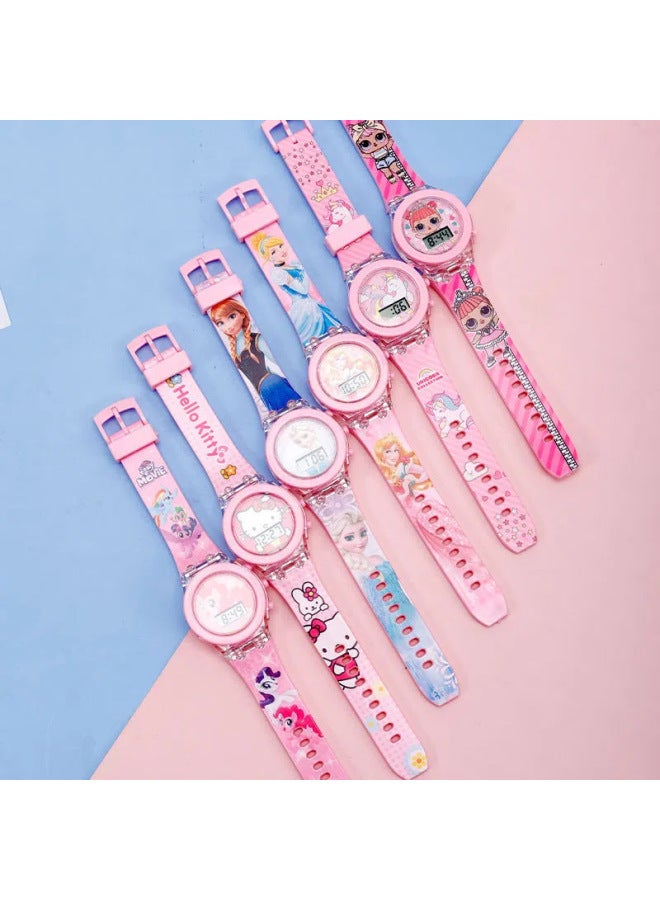 Children's Cartoon Watches Luminous Children's Watches Primary And Secondary School Students Cartoon Toy Watches-Color:8577  Masked Man - Image 3
