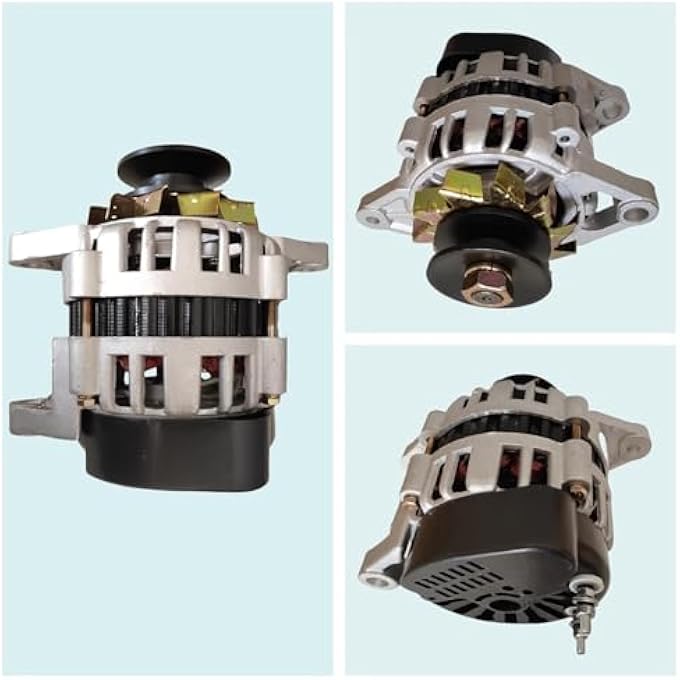 OLONETO 1500W Permanent Magnet Brushless Generator, 110/220V Pulley Alternator With Pure Copper Coil, High-Power Stable Voltage Supply For Household Applications(Silver 110V) - Image 3