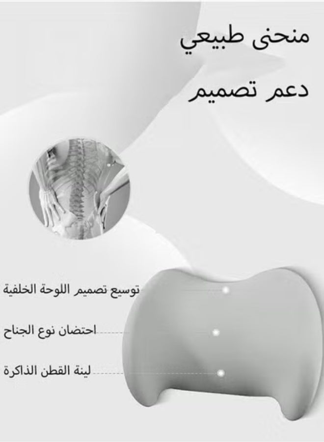 Bukela Car Neck Pillow and Lumbar Support Set, Ergonomic Neck and Back Support, High-Density Foam Padding, Comfortable Long Drives, Car Neck and Lumbar Cushion (1 Neck Pillow + 1 Lumbar Support) - Image 4