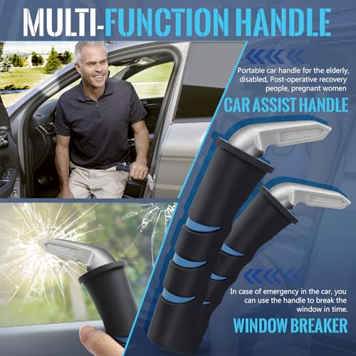 Milifox Car Door Handle for Elderly Car Handle Assist Support, Portable Auto Grab Handles for Handicap Seniors, 2 pcs - Image 5