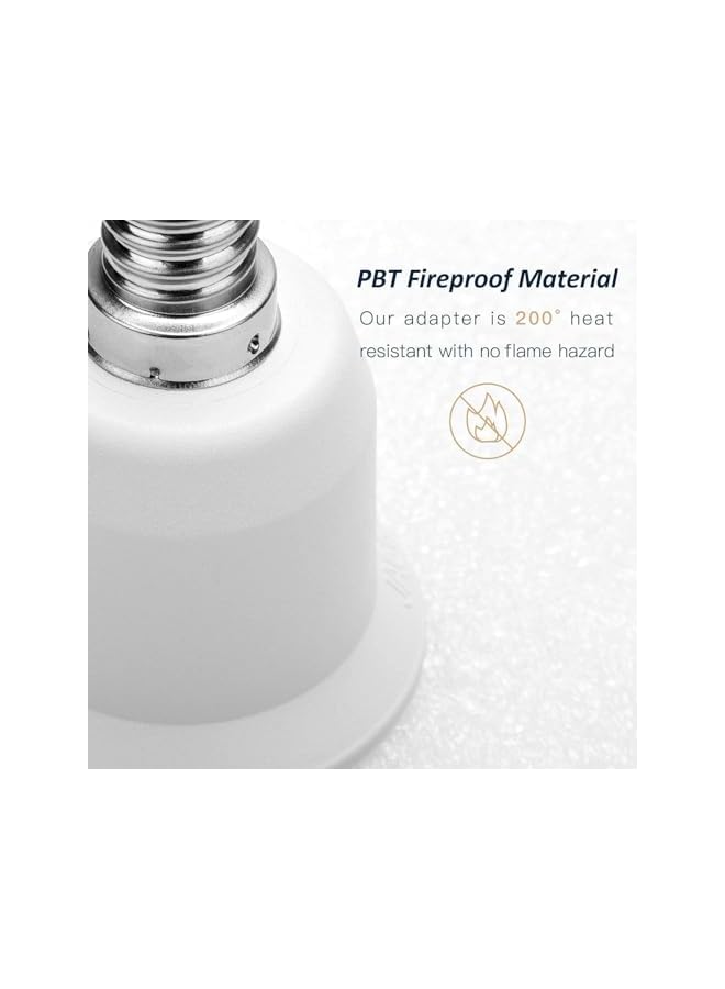 The Bros E27 to E14 Conversion Lamp Holder - Lengthened for Easy Installation and Screw Adjustment" - Image 3