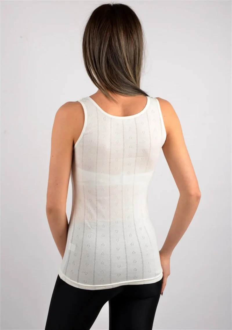 Tutku Passion 6-Pack Patterned Jacquard Women's Wide Strap Undershirt