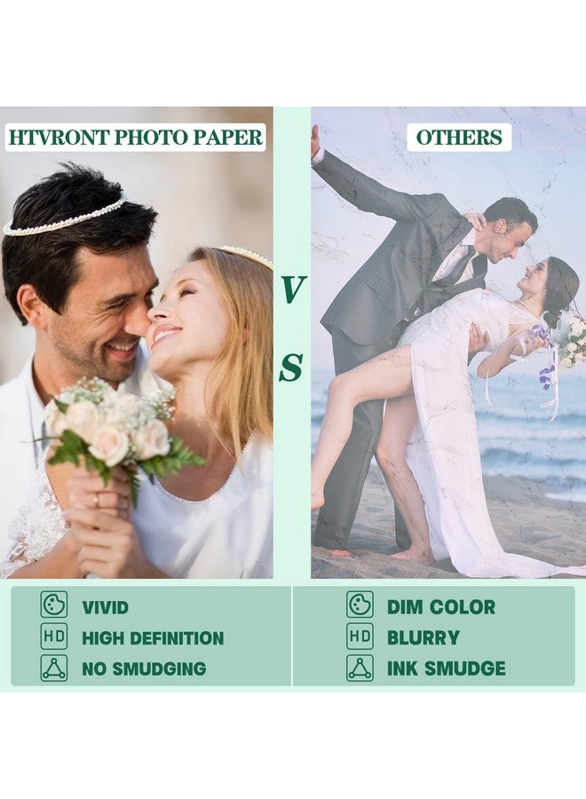 HTVRONT Glossy Photo Paper For Printer 100 Sheets Inkjet Printer Paper For Chip Bag Paperinstant Dry Photo Paper 8.5 X 11 Glossy 180Gsm  - Image 3