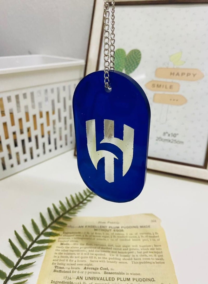 Diamond Shaped Car Hanger with Logo Made of Epoxy - Image 2