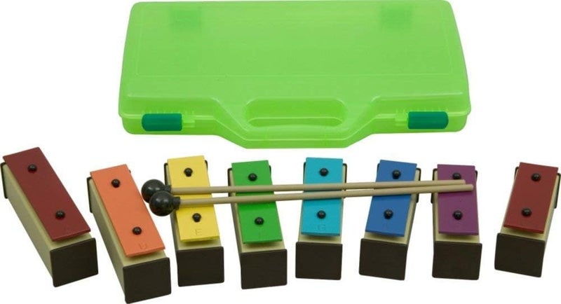 Basic Beat BBR8-8-Note Colorful Resonator Bells with Case, Perfect for Kids' Musical Creativity, Diatonic Set for Group or Individual Play - Image 3