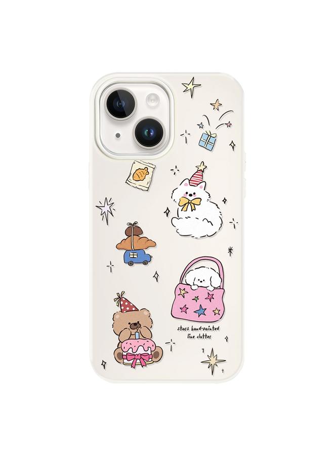 S-TOP Case For iPhone 15 Skin Feeling Jelly TPU Hybrid PC Phone Case - Image 1