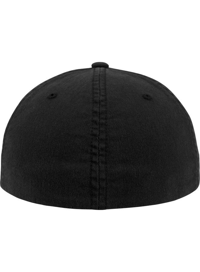 Flexfit Garment Washed Cotton Dad Hat Kappen, Black, L/XL - Image 2