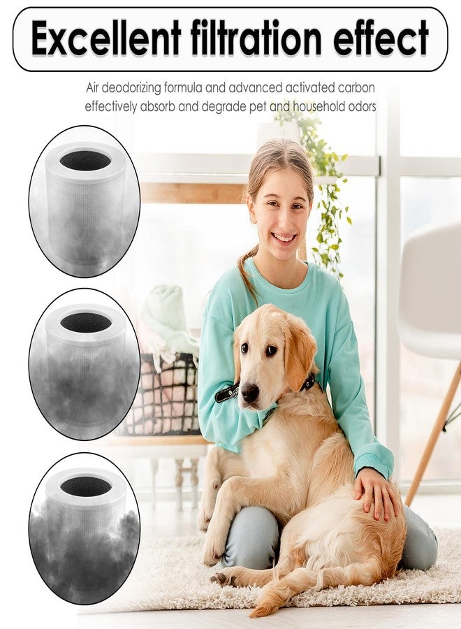BRUVISH 4 Pack Core Mini Replacement Filter Compatible with LEVOIT Core Mini Air Purifier, Core Mini H13 True Hepa Filter, 3-in-1 HEPA Filter, Activated Carbon Filters, Compared to Part # Core Mini-RF - Image 4