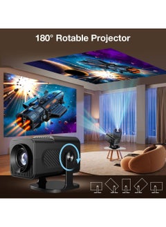 توبليو جهاز عرض الألعاب الذكي HCS350 Pro Retro Smart Game Projector، 64G، جهاز عرض 4K وجهاز عرض ألعاب 1280 * 1080P مدمج 12K، 30000 لعبة، أندرويد 12، جهاز ألعاب فيديو محمول مع جهازي تحكم لاسلكيين، 5G WiFi بلوتوث، HDMI، مسرح منزلي، مكتب  - Image 5