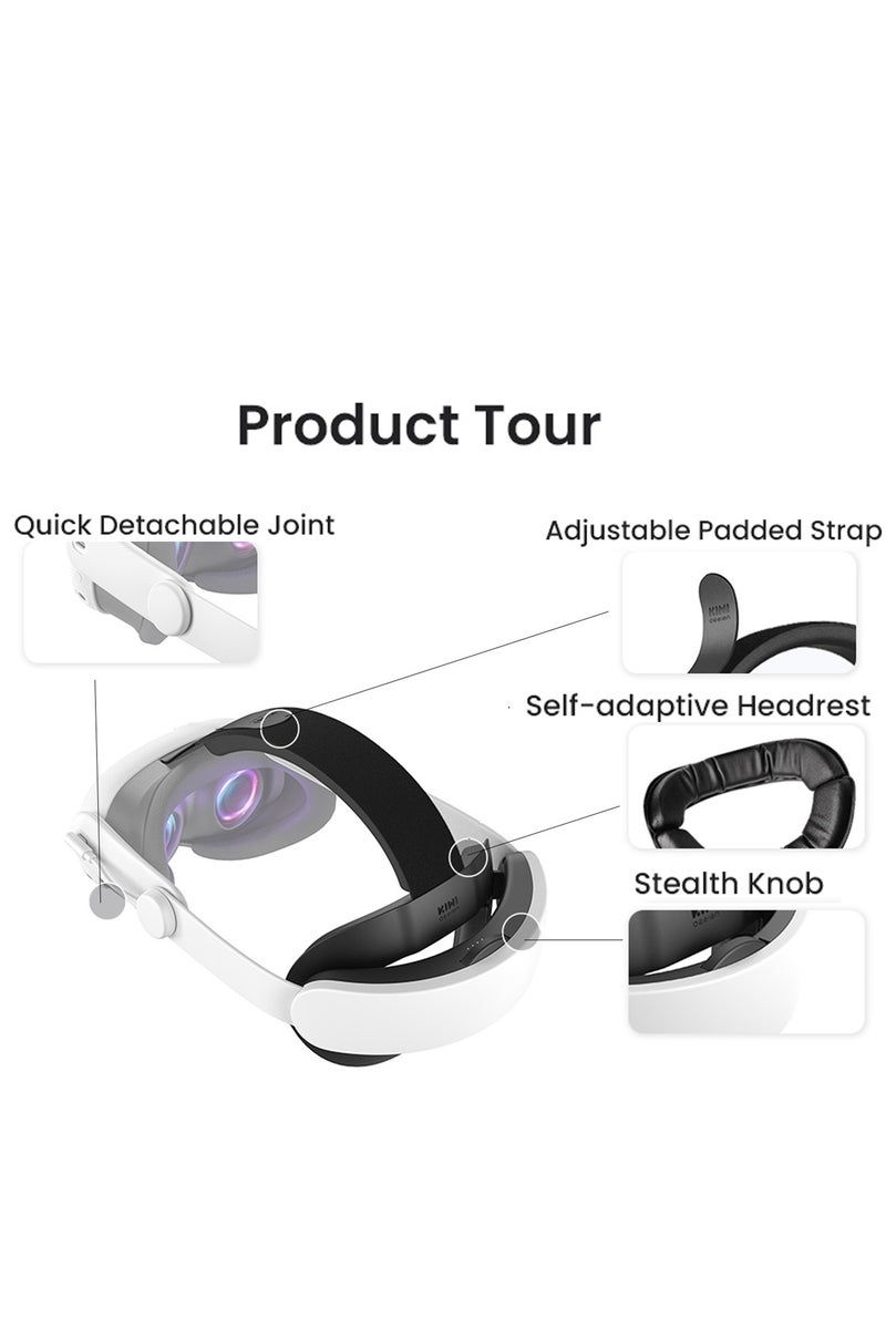 KIWI design K4 Boost Comfort Battery Head Strap for Meta Quest 3/Quest 3S - Image 4