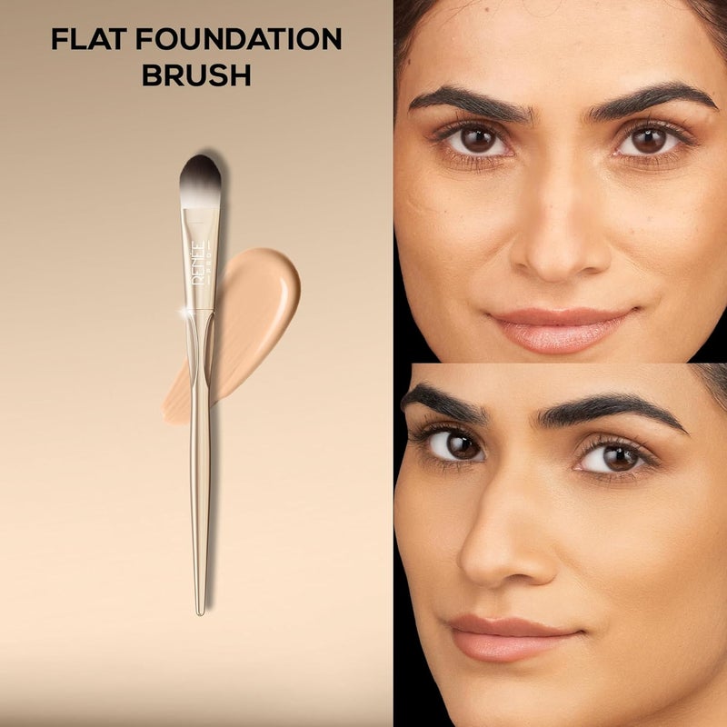 RENEE PRO Flat Foundation Brush for Face Smooth  Precise Application UltraSoft Bristles EasyToHold  Blend Sleek EasyToClean Durable Quality - Image 4