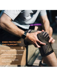 Aritaum Copper Lon Knee Pad, Non-Slip, Stable Patella Protection, X-Type Compression Sports Knee Pad, Non-Slip, Multi-Sports Support (Single Piece)  - Image 5